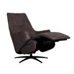 Relax fauteuil (elektrisch) Micro suede Antraciet, Huis en Inrichting, Fauteuils, Ophalen, Zo goed als nieuw, Stof