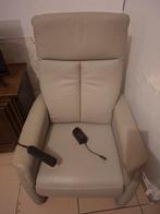 Fauteuil cuir electrique    0470 22 56 72, Enlèvement, Comme neuf, Une personne, Cuir
