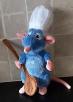 Knuffel Ratatouille Remy m/Kokmuts + Lepel 40 cm, Kinderen en Baby's, Speelgoed | Knuffels en Pluche, Ophalen of Verzenden, Zo goed als nieuw