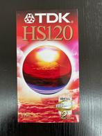 TDK HS120 VHS - nieuw in gesloten verpakking E-120HSEN, Neuf, dans son emballage, Enlèvement ou Envoi