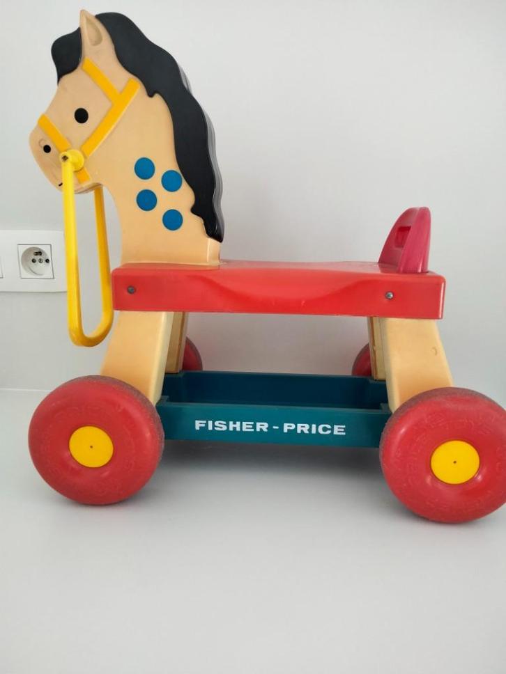 1976 vintage Fisher Price paardje speelgoed toy, Verzamelen, Retro, Overige typen, Ophalen of Verzenden