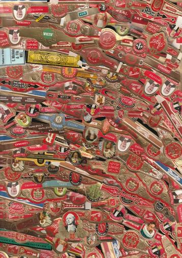 Lot de 1000 anciens bracelets à cigares, voir photos, n 18,