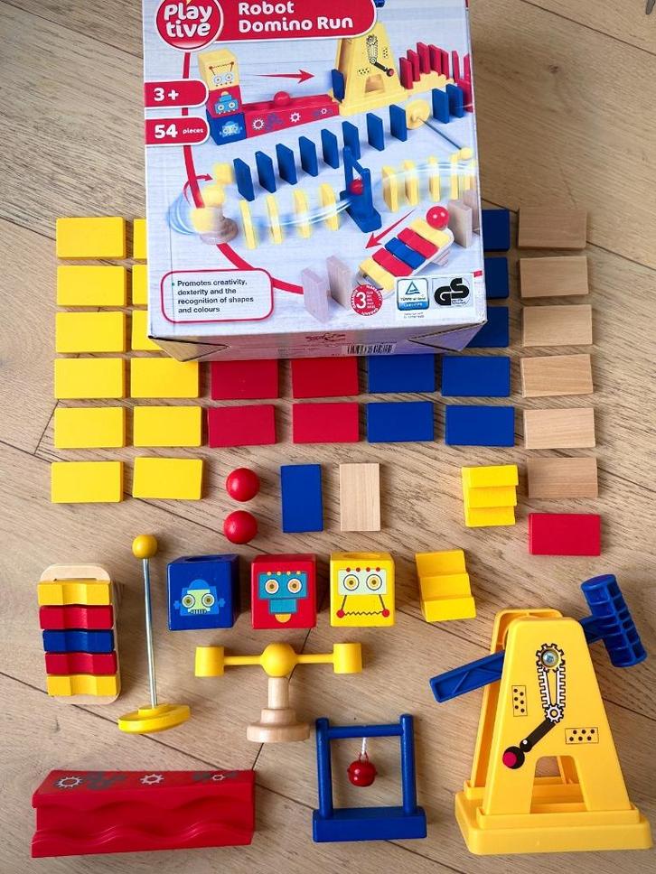 Houten domino speelgoed | nieuw | +3 jaar | educatief, Kinderen en Baby's, Speelgoed | Houten speelgoed, Nieuw, Overige typen