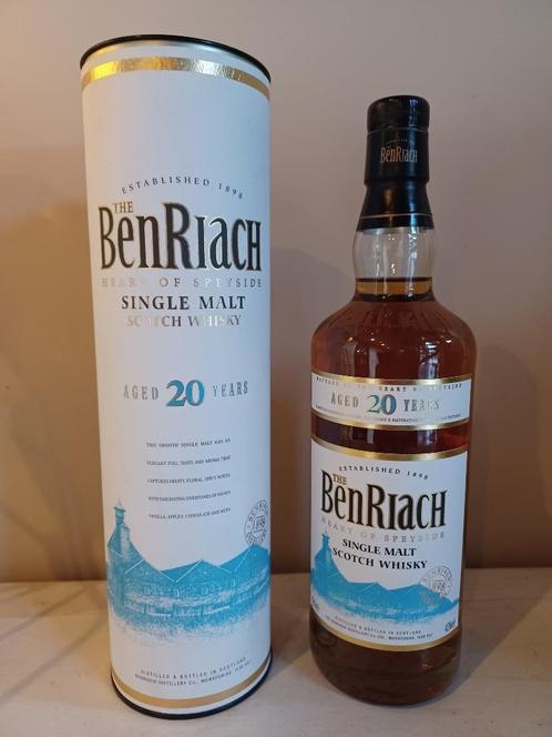 Whisky: Benriach 20y, Verzamelen, Wijnen, Ophalen of Verzenden