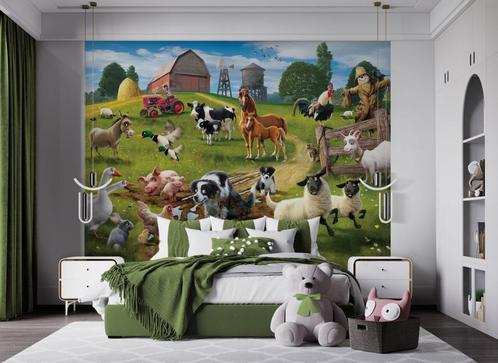Boerderijdieren Poster Behang Walltastic - Gratis Verzending, Kinderen en Baby's, Kinderkamer | Inrichting en Decoratie, Nieuw