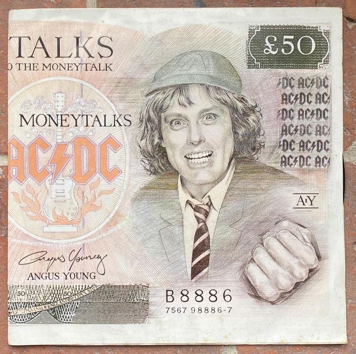 VINYL, SINGLE,AC/DC,  MONEYTALK, CD & DVD, Vinyles Singles, Utilisé, Single, Rock et Metal, 7 pouces, Enlèvement ou Envoi