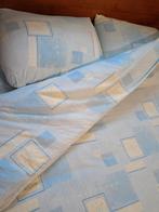 Parure de lit en flanelle, Housse de couette, Comme neuf, Envoi, Bleu