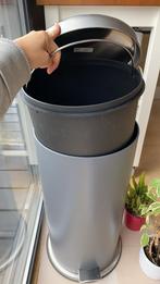 Ikea MJÖSA Pedaalemmer, donkergrijs, 30L, Ophalen, Met pedaal, 50 tot 75 cm, Metaal