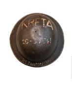 Australische WO2 helm FJ souvenir Battle of Rethymno 1941, Verzamelen, Verzenden, Landmacht, Helm of Baret