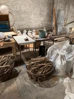 Fin ossature de bois à brûler avec planches de bois divers, Doe-het-zelf en Bouw, Hout en Planken, Ophalen