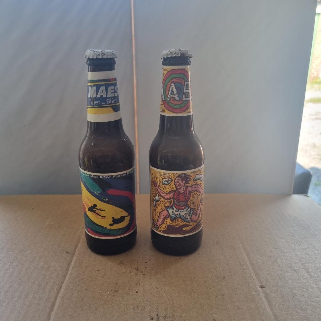 Bouteille de bière Maes (modèle 5), Collections, Enlèvement ou Envoi, Utilisé, Bouteille(s), Autres marques