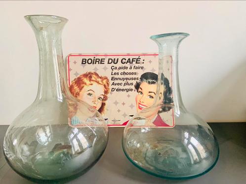 Carafes à décanter en verre soufflé artisanal, Antiquités & Art, Antiquités | Verre & Cristal