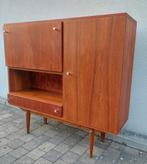 Vintage dressoir kast  - Deens - teak fineer, Ophalen, Gebruikt