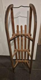 Antieke vintage houten slee- 2 persoons van Davos, Antiek en Kunst, Antiek | Speelgoed, Ophalen
