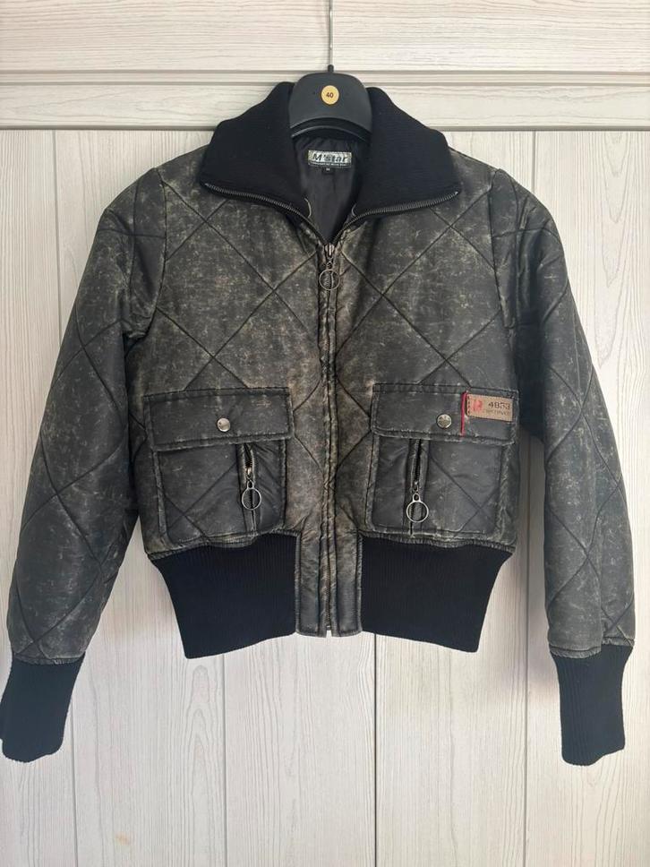 Vintage bomber jacket maat M, Kleding | Dames, Jasjes, Kostuums en Pakken, Zo goed als nieuw, Ophalen of Verzenden