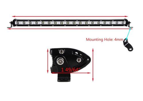 Eclairage à LED fin simple rangée 7 "13" 20 "25" 32 "38'', Autos : Pièces & Accessoires, Éclairage, Neuf, Enlèvement ou Envoi