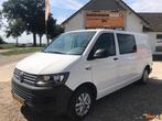 Volkswagen Transporter T6 2.0 TDI 75kW Euro 5 AC DC 5-Pers L, Auto's, Bestelwagens en Lichte vracht, Wit, Bedrijf, Schuifdeur