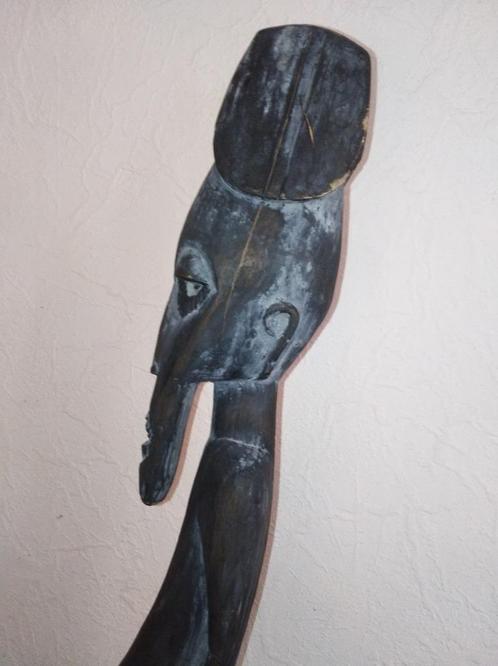 Statue africaine en ébène gris, Antiquités & Art, Art | Sculptures & Bois, Enlèvement ou Envoi