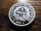 France 1 franc 1992 en BE SUPERBE  ARGENT, Envoi, Monnaie en vrac, Argent, France