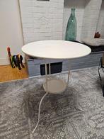 Guéridon métal Blanc, Rond, Moins de 55 cm, Enlèvement, Utilisé