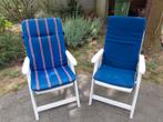 Tuinstoelen met kussens, Ophalen, Gebruikt, Plastic