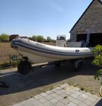 RIB BSC46 + motor + trailer, Watersport en Boten, Rubberboten, Ophalen, Gebruikt, Yamaha, Benzine
