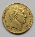 belgie 20 francs 1865, Postzegels en Munten, Ophalen of Verzenden, België, Goud