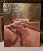 Schilderij ´Boom bij slagveld´ afmetingen 50x60cm, Ophalen