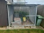 Honden hok gegalvaniseerd, incl dak, Ophalen, Gebruikt, Hondenhok
