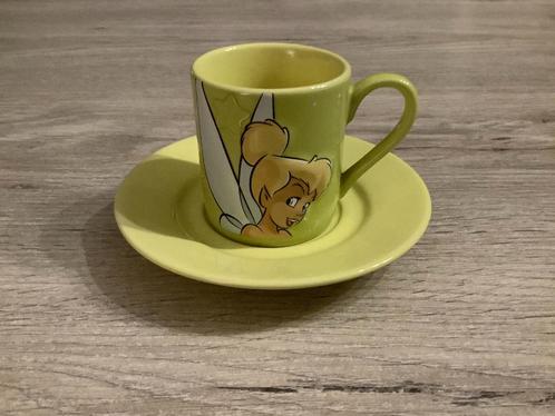 Tasse à expresso Disney Tinkerbell (Nouveau), Collections, Disney, Comme neuf, Service, Autres personnages, Enlèvement ou Envoi