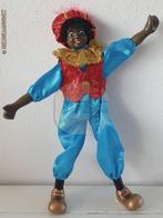 Authentieke etalage zwarte Piet pop - 32cm, blauw/rood/goud, Diversen, Verzenden
