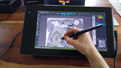 HUION Kamvas Pro 13 Grafische Tekentablet, Computers en Software, Tekentablets, Zo goed als nieuw, Bedraad, Ophalen