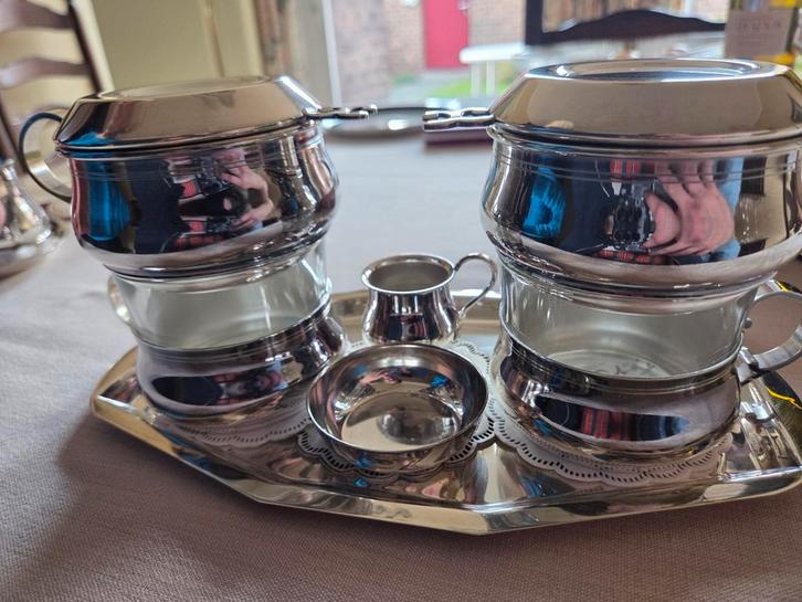 Zilveren antieke drip-o-lator., Antiek en Kunst, Antiek | Zilver en Goud, Ophalen