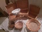 rieten manden koffertjes picknick mandjes, Hobby en Vrije tijd, Picknickmanden, Ophalen, Gebruikt
