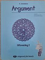 NIEUW - Argument 5-6 - uitbreiding 2 u leerboek - wiskunde, Boeken, Schoolboeken, Ophalen of Verzenden, Nieuw, ASO, De Boeck