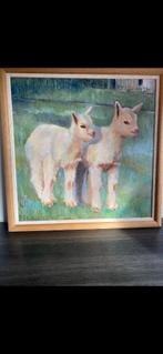 Schilderij met 2 geitjes, Dieren en Toebehoren, Schapen, Geiten en Varkens, Geit