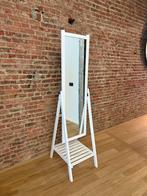 Staande spiegel Ikea isfjorden wit, prima staat, Huis en Inrichting, Ophalen, Zo goed als nieuw
