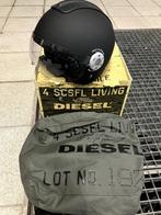 AGV Diesel helm mat zwart leder scherm XS en XL prijs=1 helm, XS, AGV, Casque jet, Seconde main