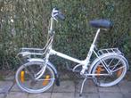 20 inch witte vouwfiets met gewone + terugtraprem, Ophalen, Gebruikt, 20 inch of meer, Overige merken