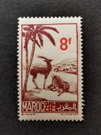 Marokko 1948 - wilde dieren - gazelle - met opdruk *, Ophalen of Verzenden, Marokko, Postfris