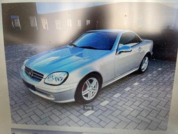 MERCEDES SLK 200 COPRESSOR, Auto's, 1998 cc, Achterwielaandrijving, Zwart, 4 cilinders