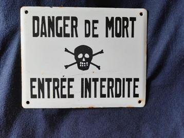 Plaque émaillée ancienne beschikbaar voor biedingen