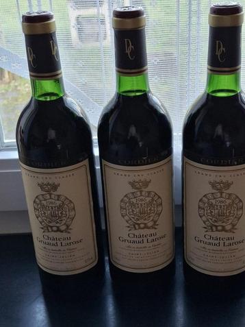 Chateau Gruaud Larose 1986 Grand Cru Classé-wijn (3 flessen) beschikbaar voor biedingen