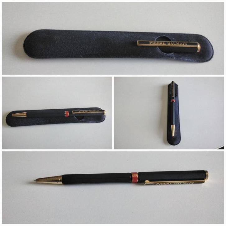 Balpen met blauwe inkt - Pierre BALMAIN/NEUF., Verzamelen, Pennenverzamelingen, Nieuw, Balpen, Met doosje, Ophalen of Verzenden