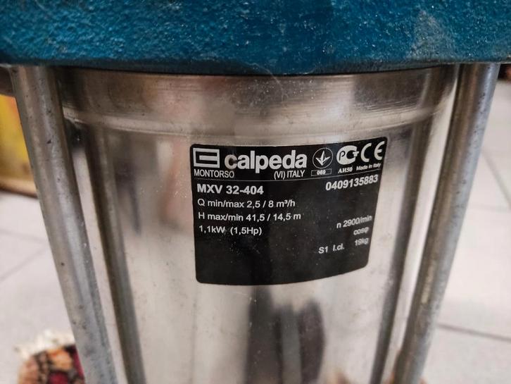 CALPEDA WATERPOMP, Tuin en Terras, Waterpompen, Zo goed als nieuw, Elektrisch, Ophalen