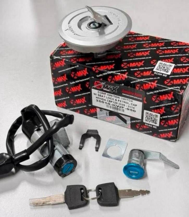 HONDA CBF125 2009-2014 sloten-slot-set contactslot CBF-125, Motoren, Onderdelen | Honda, Nieuw, Ophalen of Verzenden