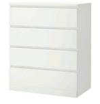 2x Ikea Malm ladenkast 80x100cm wit, Enlèvement