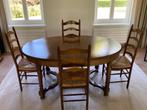 Eetkamertafel in massief kerselaar, Ophalen, Zo goed als nieuw, Klassiek, 4 tot 6 stoelen