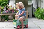 Houten loopwagen en  duwwagen ijscotruck I'm Toy, Ophalen of Verzenden, Nieuw, Rij- of Hobbelspeelgoed