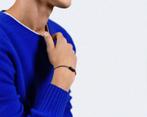 Le Gramme 5g armband — glad/geborsteld zwart keramiek — T17, Ophalen of Verzenden, Zo goed als nieuw, Zwart, Staal